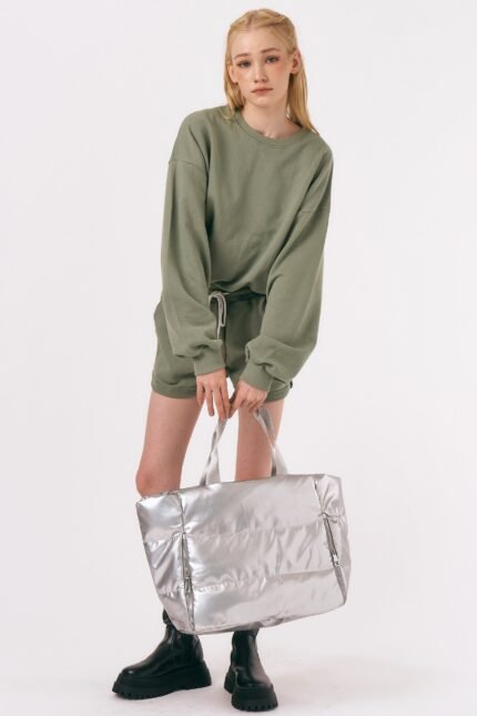 Oversized Quilted Tote